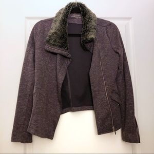 Calvin Klein dark purple zip jacket/sweater